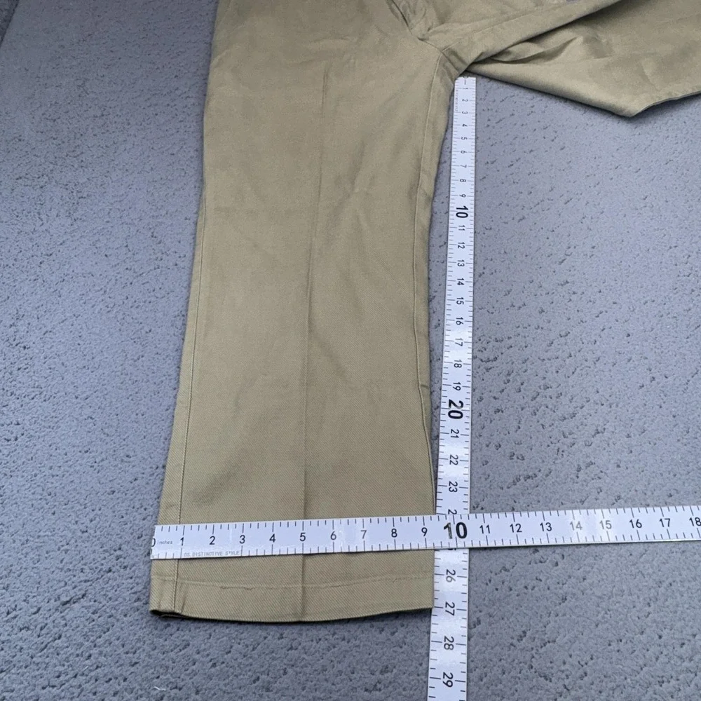 Peter Millar Pants Men 36x27 Tan Khaki Chinos Corduroy Wool Blend Casual Flat